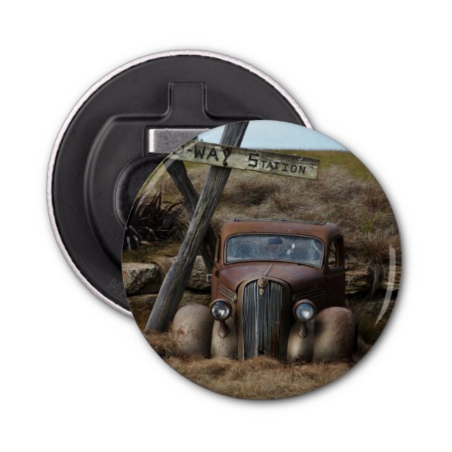 Abrebotellas Coche viejo (Anverso)