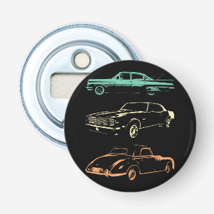 Abrebotellas Coches de época - Retro gráfico de 80 y 90