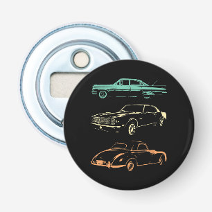Abrebotellas Coches de época - Retro gráfico de 80 y 90