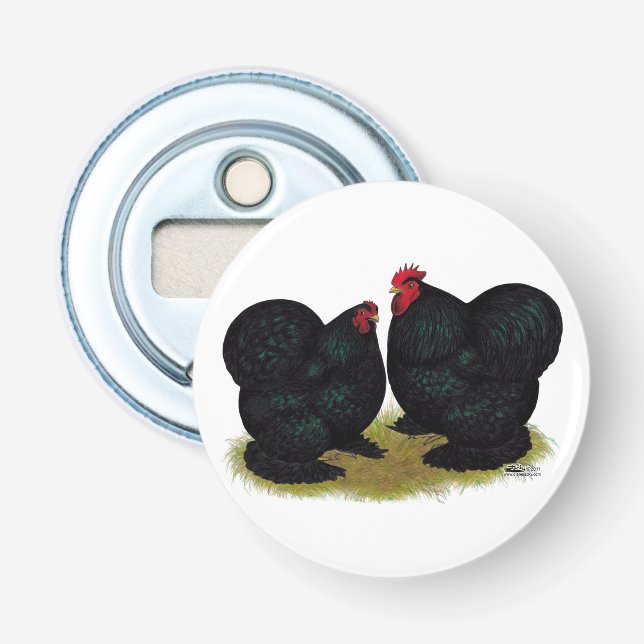 Abrebotellas Cochins Black Bantam Pair (Anverso)