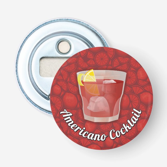 Abrebotellas Cocktail Americano (Anverso)