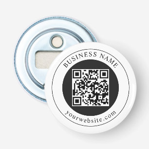Abrebotellas Código QR con nombre de empresa editable