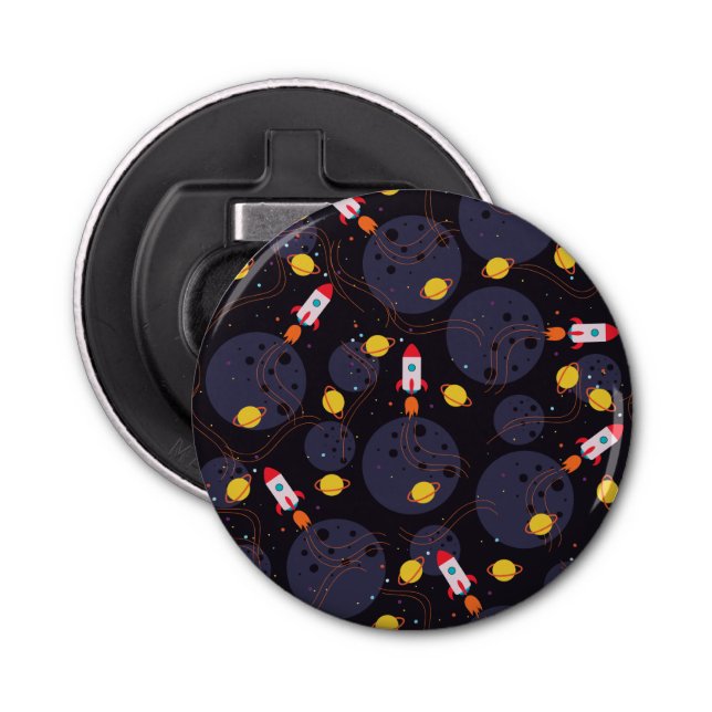 Abrebotellas Cohetes en el espacio (Anverso)