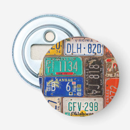 Abrebotellas Colección de placas de licencia antigua