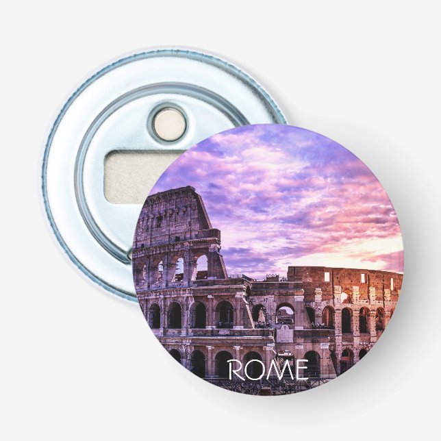 Abrebotellas Coliseo en Roma al atardecer (Anverso)