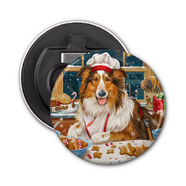 Abrebotellas Collie Holiday Baking: Navidades festivos (Anverso)