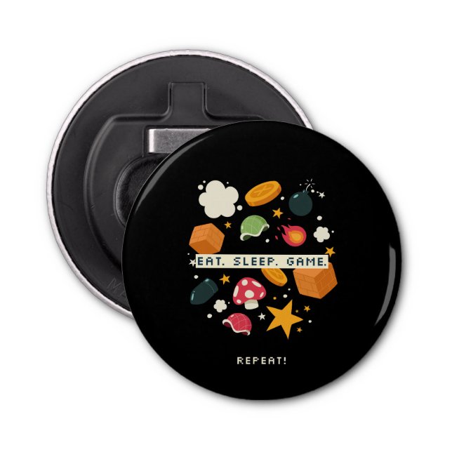 Abrebotellas Coma. Duerme. Juego. Repito. (Anverso)