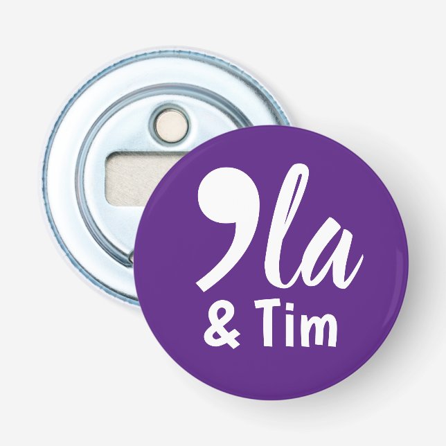 Abrebotellas Comma Kamala y Tim 2024 (Anverso)