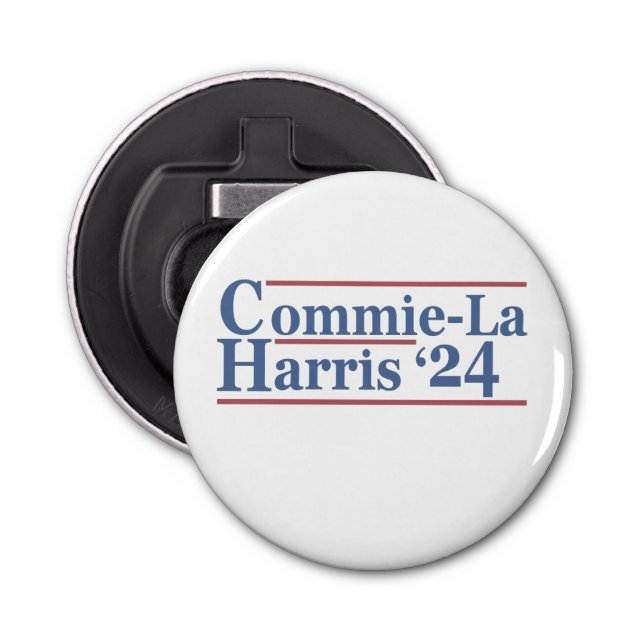 Abrebotellas Commie-La Harris 2024 Funny Anti Kamala Harris (Anverso)