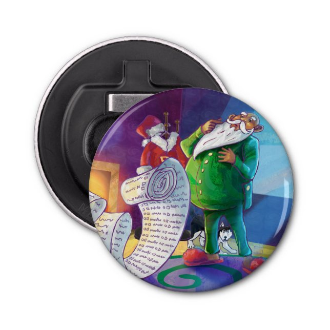 Abrebotellas Compruébelo dos veces Santa (Anverso)