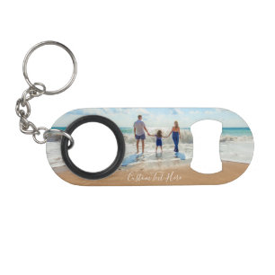 Abrebotellas con llavero de foto personalizada con