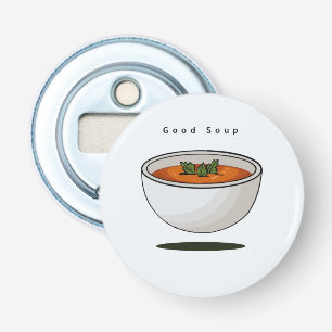 Abrebotellas con tema de comida, buena sopa,
