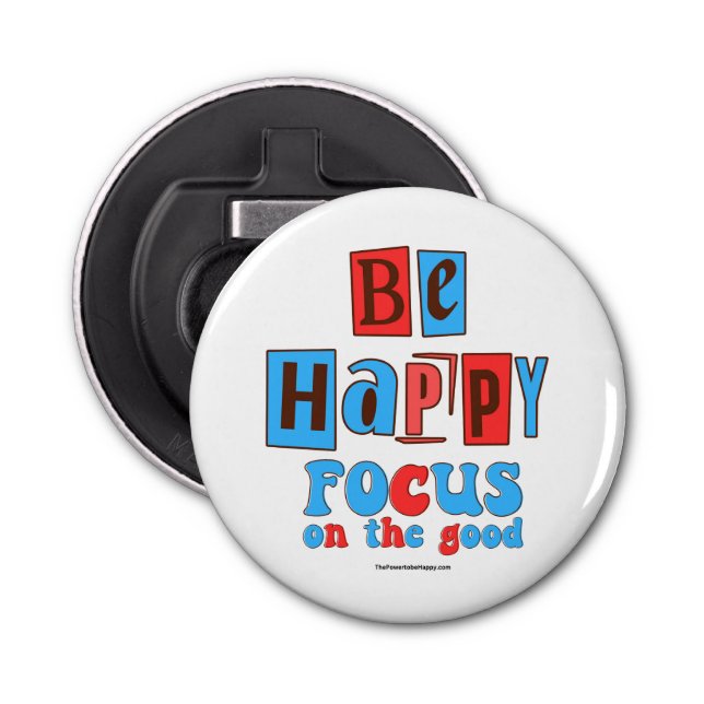 ABREBOTELLAS CONCENTRARSE FELIZ EN EL BUEN ABRICANTE DEL FRASCO (Anverso)