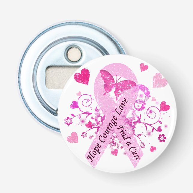 Abrebotellas Conciencia sobre el cáncer de mama (Anverso)