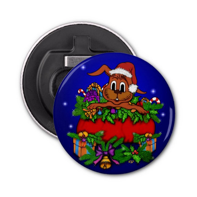 Abrebotellas Conejo de navidades (Anverso)