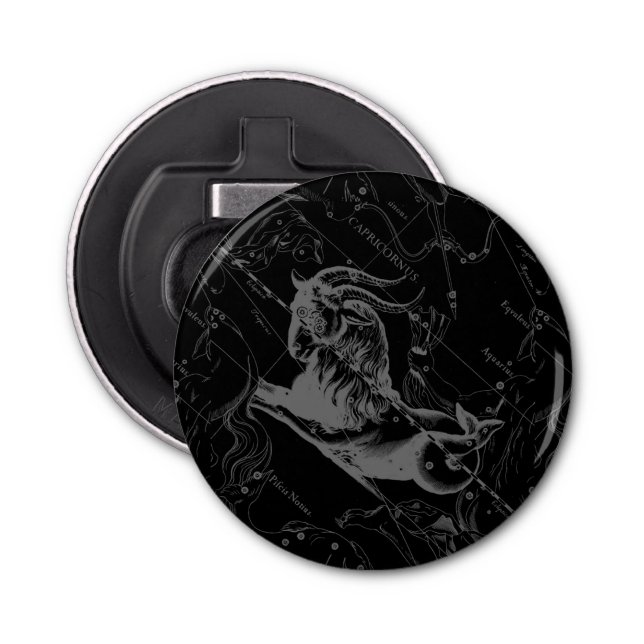 Abrebotellas Constelación de Capricornio Hevelius 1690 en negro (Anverso)