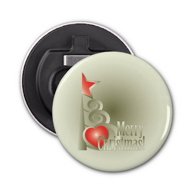 Abrebotellas Corazón para Navidades (Anverso)