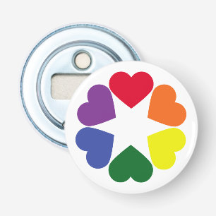 Abrebotellas corazones de orgullo LGBT