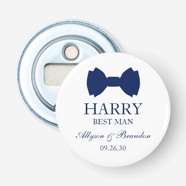 Abrebotellas Corbata Azul Mejor Hombre (Anverso)