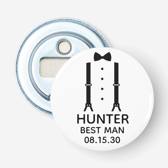 Abrebotellas Corbata Negra Mejor Hombre (Anverso)