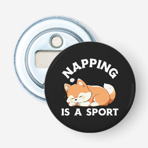 Abrebotellas Corgi Divertido Durmiendo Es un Deporte Amante de