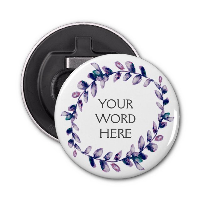 Abrebotellas Corona botánica - Luna - (Anverso)