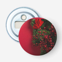 corona de Navidad con bayas rojas