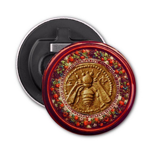 ABREBOTELLAS CORONA FLORENTINA FLORENA VERDE ROJA (Anverso)