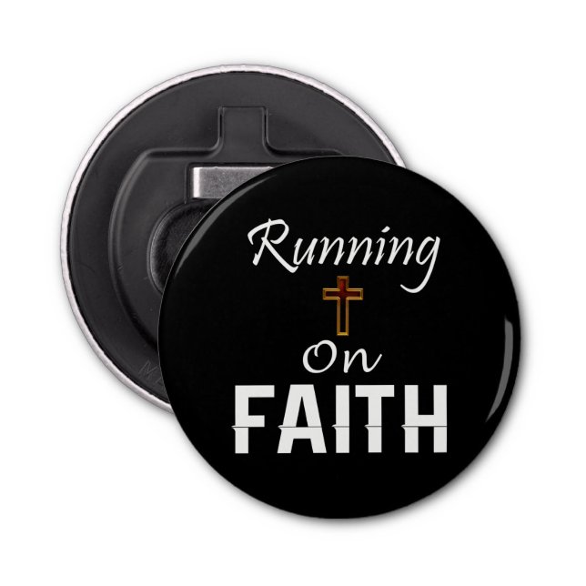 Abrebotellas Corriendo con Faith Runner (Anverso)