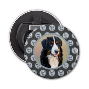 Abrebotellas Crea tu propio retrato Mascota foto gris moderno