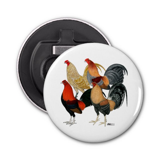 Abrebotellas Cuatro Gamecocks (Anverso)