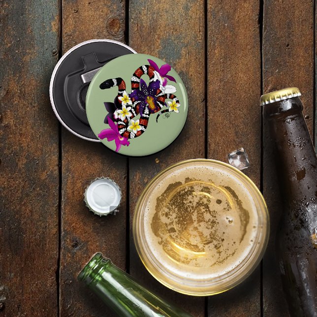 Abrebotellas Culebra de Leche Floral Exótica Verde (Subido por el creador)