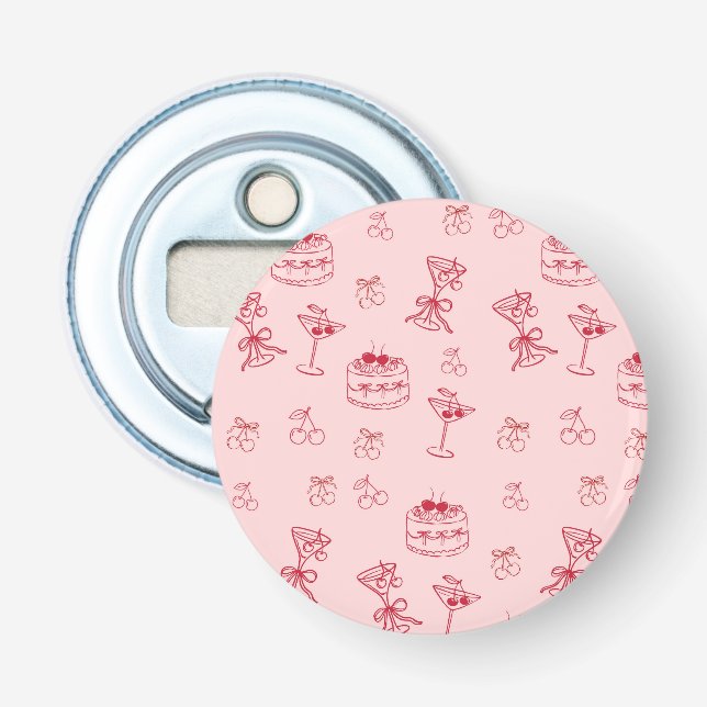 Abrebotellas Cumpleaños Cereza en la Cima (Anverso)