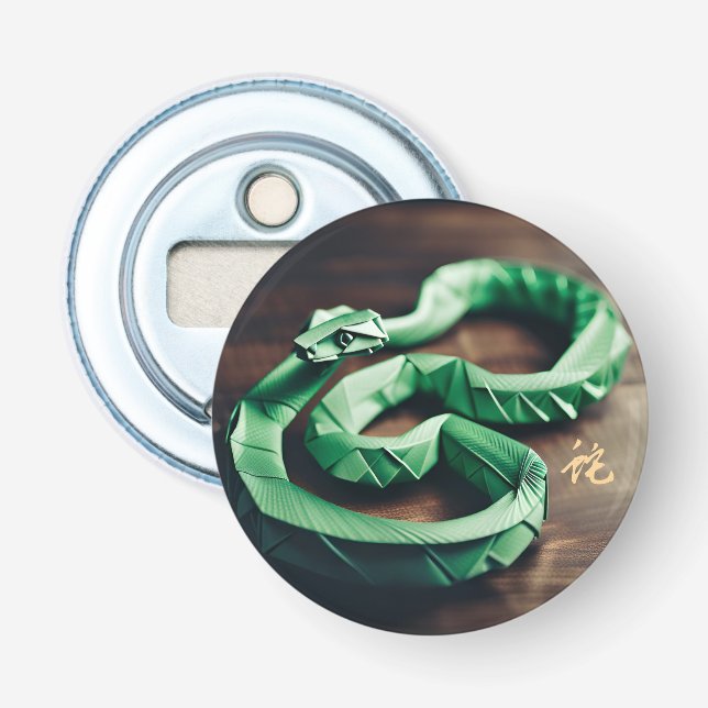 Abrebotellas Cumpleaños de la serpiente de Año Nuevo chino luna (Anverso)