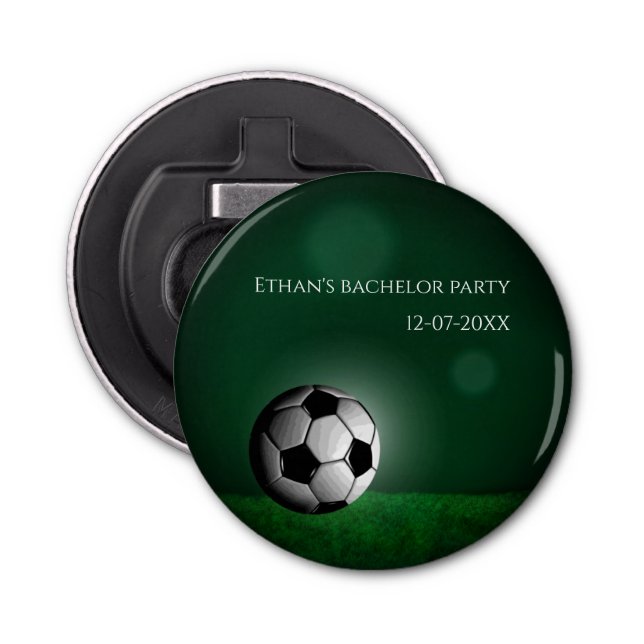 Abrebotellas Cumpleaños del Fútbol Verde / Partido del Soltero (Anverso)
