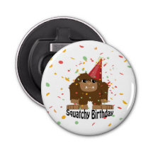 Cumpleaños lindo Bigfoot de Squatchy