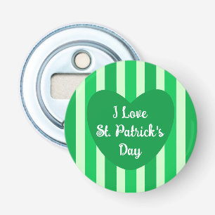 Abrebotellas Curte St. Patrick's Day Green Striped Simple