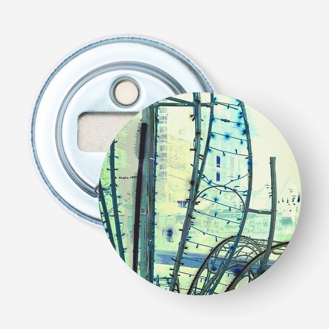 Abrebotellas Curvas azules (Anverso)