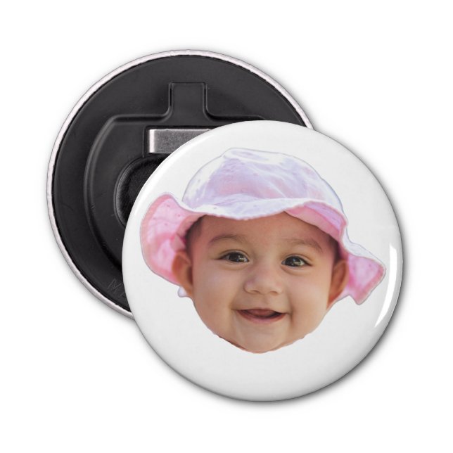 Abrebotellas Custom Baby Photo, Baby Photo Face (Anverso)
