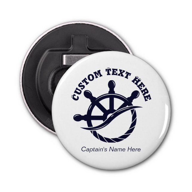 Abrebotellas Custom Captain Boat Nautical Gift (Anverso)