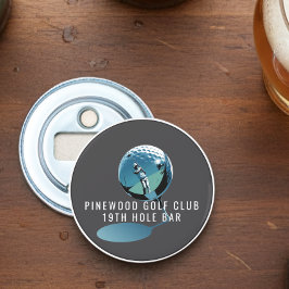 Abrebotellas Custom Golf Bottle Opener, Personalized 19th Hole 