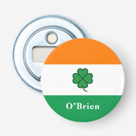 Abrebotellas Custom Irish Flag Bottle Opener with Last Name