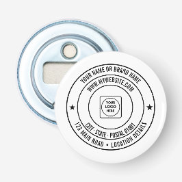 Abrebotellas Custom Text Logo Name Address Website Design