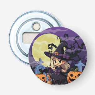 Abrebotellas Cute Anime Halloween Witch