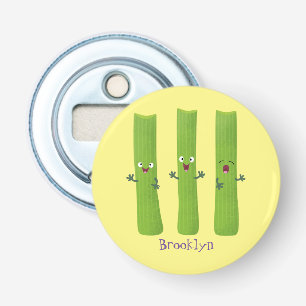 Abrebotellas Cute apio palitos trio verduras personalizados