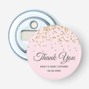 Abrebotellas Cute Blush Rosa Dorado Brillante Gracias Baby Show