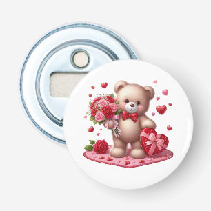 Abrebotellas Cute El día de San Valentín Teddy Bear