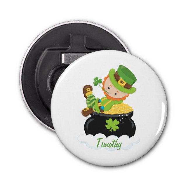 Abrebotellas Cute Leprechaun (Anverso)