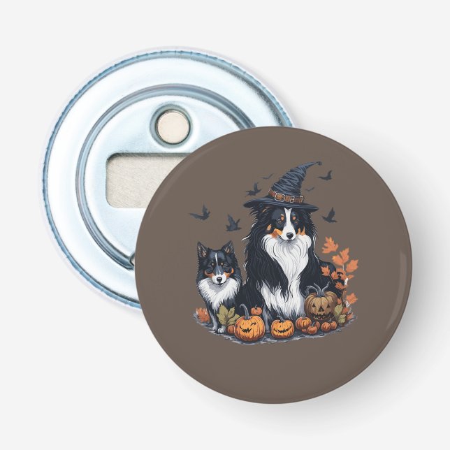 Abrebotellas Cute Perro Halloween  (Anverso)