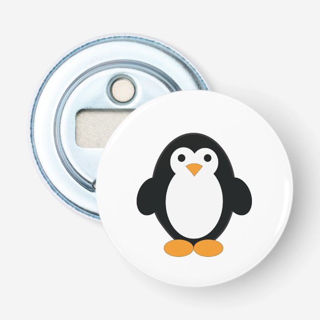 Abrebotellas Cute Personalizado Penguin (Anverso)
